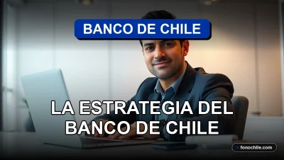 Estrategia de inversión digital del Banco de Chile en 2026, mostrando una profesional analizando datos en una oficina moderna.