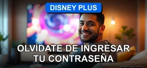 Una persona disfrutando de la comodidad de la sesión iniciada en Disney Plus en su televisor inteligente.