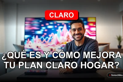 Un hombre hispano sonríe mientras disfruta del servicio Claro Hogar con Max en su hogar en Chile.