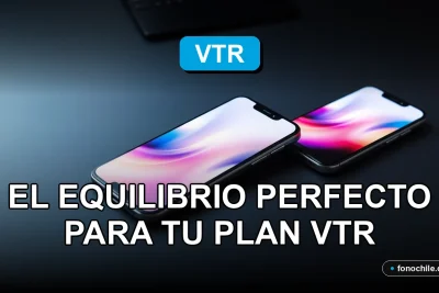 Los mejores celulares de gama media del 2026 para clientes VTR en Chile, mostrando pantallas con gráficos abstractos.