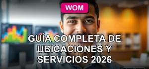 Oficinas de atención al cliente WOM en Chile, mostrando un espacio moderno y servicio personalizado.