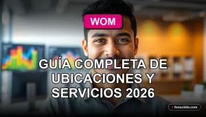 Oficinas de atención al cliente WOM en Chile, mostrando un espacio moderno y servicio personalizado.