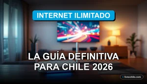 Plan de internet ilimitado para casa en Chile 2026, conexión rápida y estable sin límites de datos.