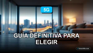 Guía comparativa de planes 5G en Chile para el año 2026, mostrando cobertura y tecnología de red.