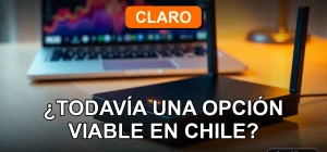 Plan de internet Claro ADSL en Chile mostrando gráficos de rendimiento en una pantalla de laptop