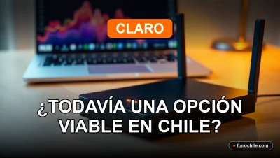 Plan de internet Claro ADSL en Chile mostrando gráficos de rendimiento en una pantalla de laptop