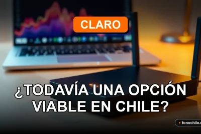 Plan de internet Claro ADSL en Chile mostrando gráficos de rendimiento en una pantalla de laptop