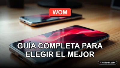Guía para elegir planes de internet móvil WOM en la región de Los Lagos para el año 2026, mostrando cobertura y tecnología.