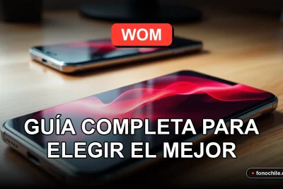 Guía para elegir planes de internet móvil WOM en la región de Los Lagos para el año 2026, mostrando cobertura y tecnología.