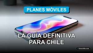 Guía comparativa de planes de internet móvil para Chile 2026 con gráficos de datos abstractos