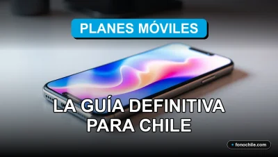 Guía comparativa de planes de internet móvil para Chile 2026 con gráficos de datos abstractos