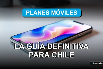 Guía comparativa de planes de internet móvil para Chile 2026 con gráficos de datos abstractos