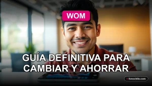 Guía para cambiar de compañía móvil a WOM en Chile y ahorrar dinero con la portabilidad numérica.