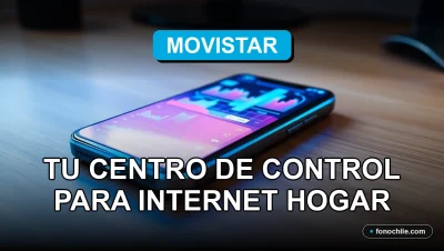 Portal Alejandra de Movistar Chile, aplicación de control para internet del hogar en un teléfono inteligente.