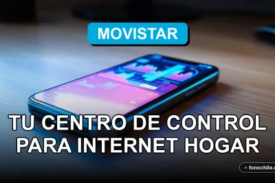 Portal Alejandra de Movistar Chile, aplicación de control para internet del hogar en un teléfono inteligente.