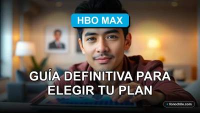Guía de planes y precios de HBO Max en Chile para el año 2026, mostrada en una pantalla con gráficos abstractos.