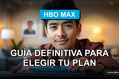 Guía de planes y precios de HBO Max en Chile para el año 2026, mostrada en una pantalla con gráficos abstractos.
