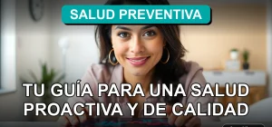 Guía de programas preventivos de salud en Chile para el año 2026, mostrando una mujer revisando información médica en una tablet.