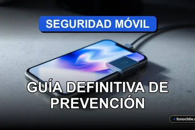 Guía definitiva de protección antirrobo para celulares en Chile 2026, mostrando medidas de seguridad digital y física.