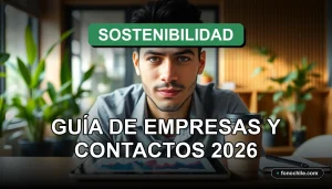 Guía de empresas sostenibles y contactos en Chile 2026 sobre escritorio moderno