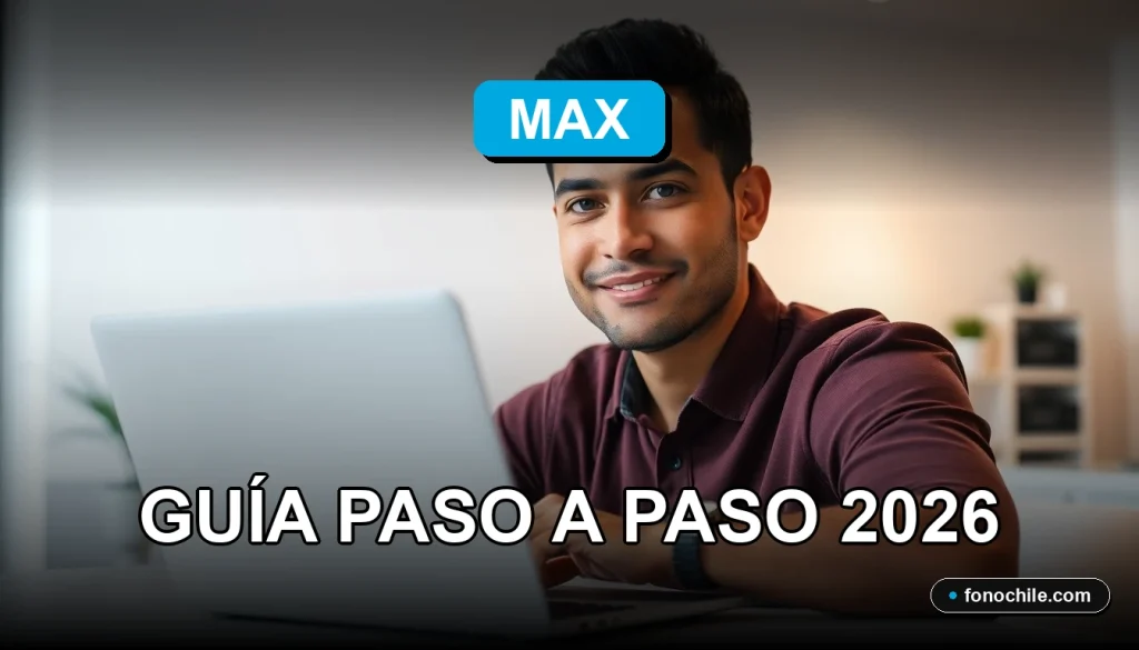 Guía para recuperar tu cuenta de streaming Max en Chile con gráficos abstractos en pantalla.