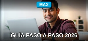 Guía para recuperar tu cuenta de streaming Max en Chile con gráficos abstractos en pantalla.