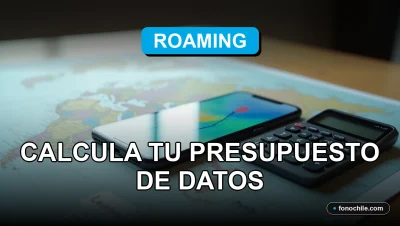 Una calculadora y un teléfono inteligente moderno sobre un mapa mundial, mostrando gráficos abstractos de datos para planificar roaming internacional.