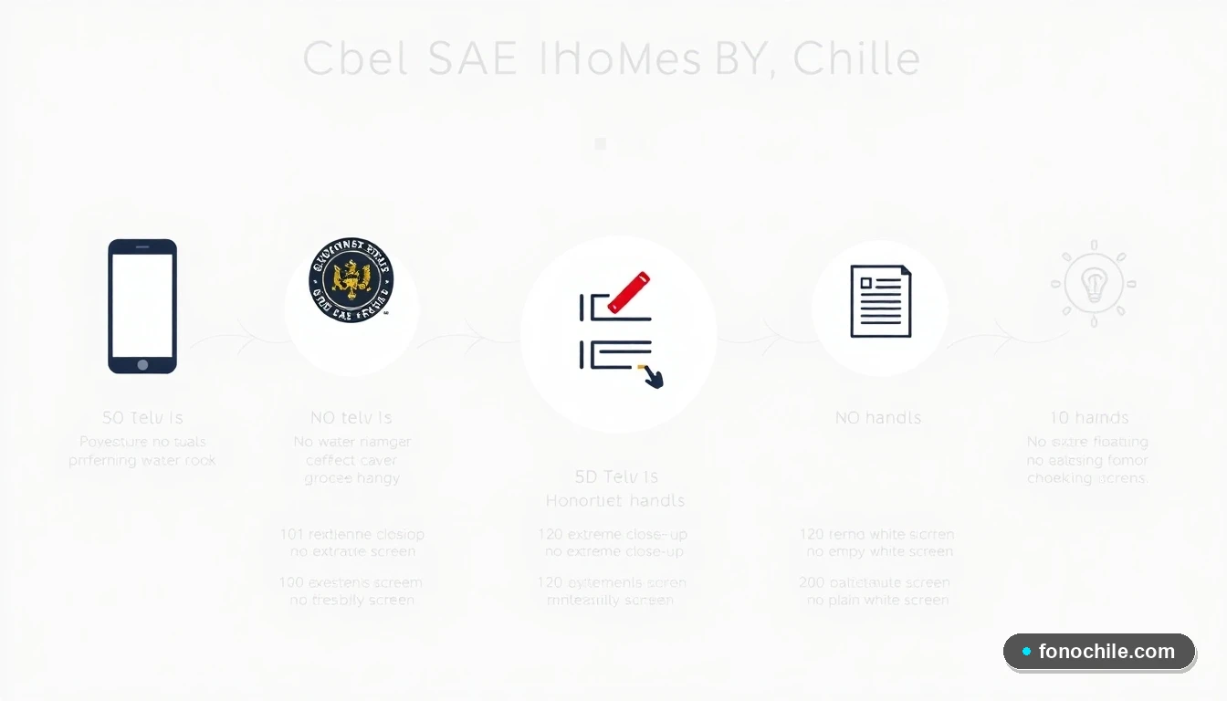 Infografía del proceso de homologación SAE para celulares en Chile 2026