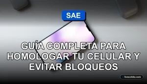 Homologación SAE Chile 2026 para celulares, proceso de registro y guía para evitar bloqueos.