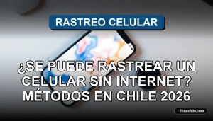 Métodos de rastreo de teléfonos móviles sin conexión a internet en Chile, tecnología de localización.