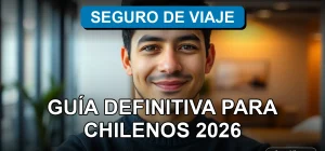 Guía definitiva para chilenos sobre seguros de viaje para largas estadías en el extranjero, mostrando tranquilidad y cobertura.