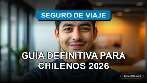Guía definitiva para chilenos sobre seguros de viaje para largas estadías en el extranjero, mostrando tranquilidad y cobertura.