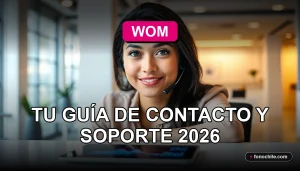 Guía de contacto y soporte al cliente de la empresa de telecomunicaciones WOM para el año 2026.