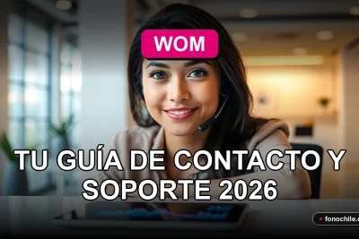 Guía de contacto y soporte al cliente de la empresa de telecomunicaciones WOM para el año 2026.