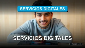 Servicios digitales modernos y confiables para empresas en Chile, mostrando tecnología avanzada y profesionalismo.