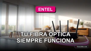 Soporte técnico de fibra óptica Entel en Chile, garantizando conexión estable y rápida en el hogar.