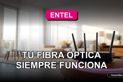 Soporte técnico de fibra óptica Entel en Chile, garantizando conexión estable y rápida en el hogar.