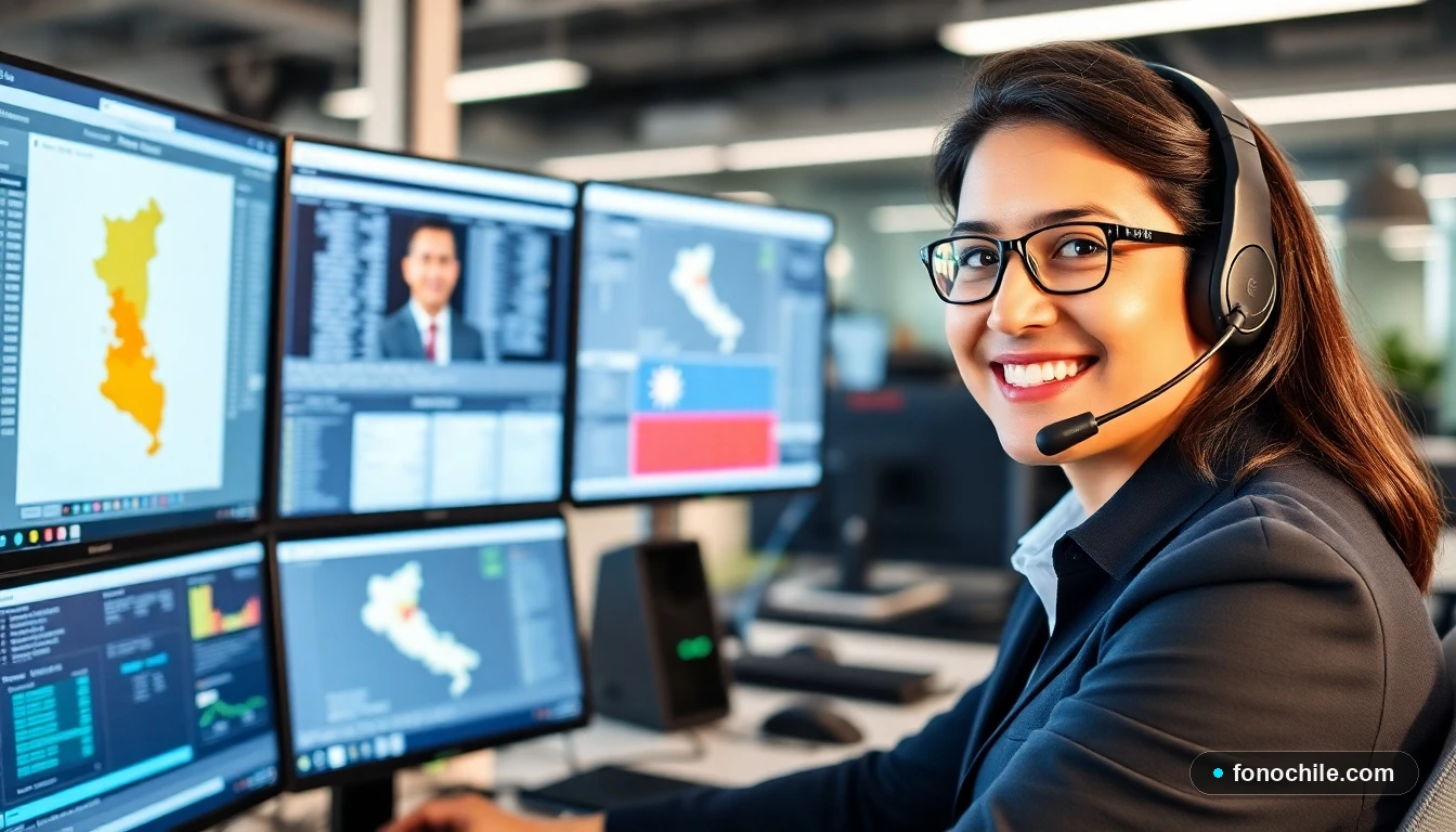 Agente de soporte técnico profesional en Chile ayudando a un cliente a resolver problemas de conectividad de forma remota.