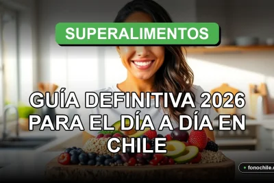 Guía definitiva de superalimentos para energía diaria en Chile, mostrando un plato saludable con ingredientes naturales.