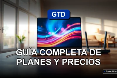 Guía completa de planes y precios de servicios GTD para el año 2026, mostrando tecnología de comunicaciones moderna en un entorno hogareño.