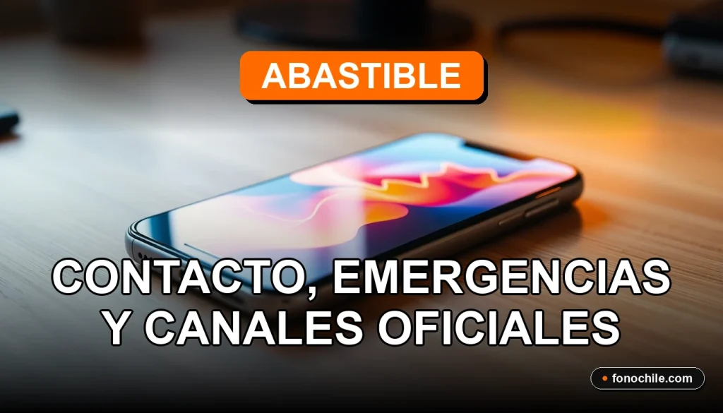 Teléfono de contacto y emergencias de Abastible 2026, gas licuado para el hogar.