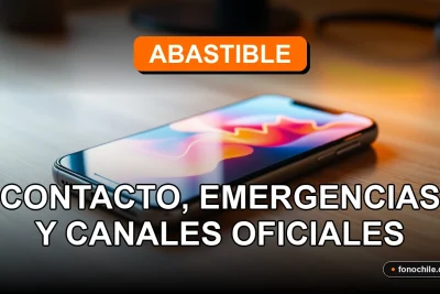 Teléfono de contacto y emergencias de Abastible 2026, gas licuado para el hogar.