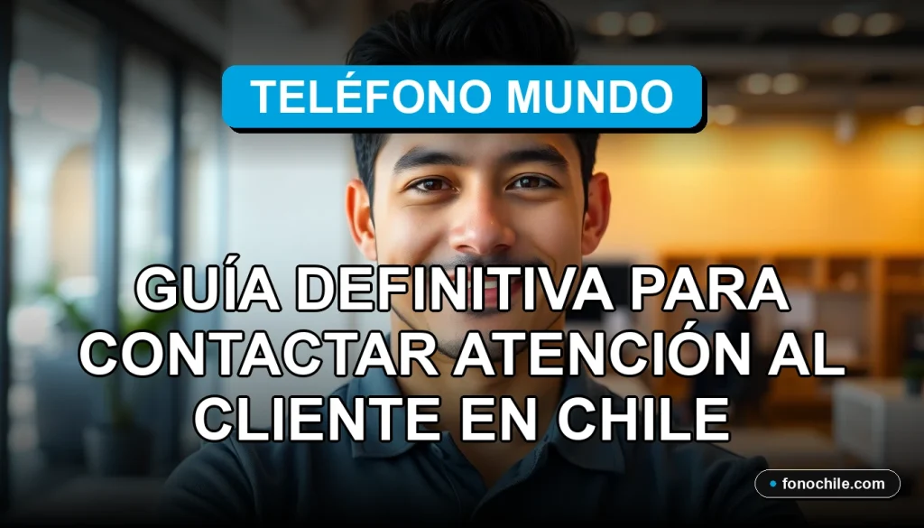 Atención al cliente de Teléfono Mundo en Chile, servicio de soporte técnico y consultas.