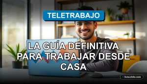 Guía completa para el trabajo remoto en Chile 2026, mostrando un entorno de home office moderno y eficiente.