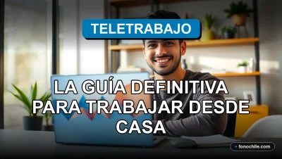 Guía completa para el trabajo remoto en Chile 2026, mostrando un entorno de home office moderno y eficiente.