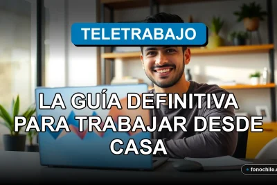 Guía completa para el trabajo remoto en Chile 2026, mostrando un entorno de home office moderno y eficiente.
