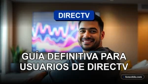 Usuario de DIRECTV en Chile 2026 disfrutando de la Televisión Digital en su hogar moderno.