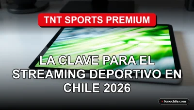 Suscripción a TNT Sports Premium en una tablet sobre escritorio moderno en Chile