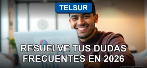 Cliente satisfecho de Telsur sonriendo, representando la facilidad de pago y buen servicio al cliente en Chile.