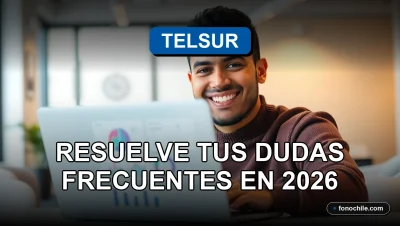 Cliente satisfecho de Telsur sonriendo, representando la facilidad de pago y buen servicio al cliente en Chile.